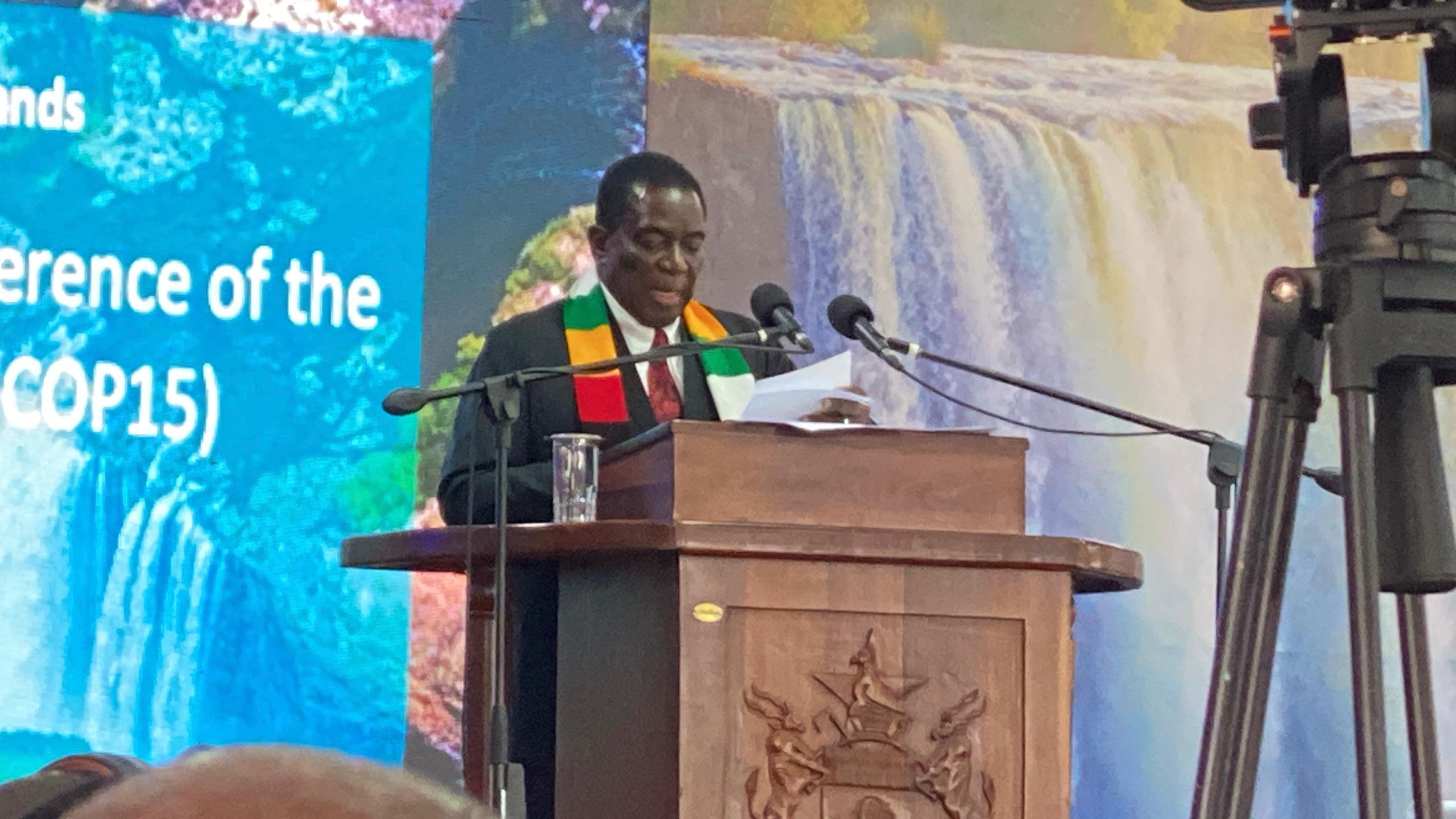 President Mnangagwa Tells COP15: Wetlands Vital to Achieving Global
