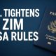 U.S. Tightens Zim Visa Rule
