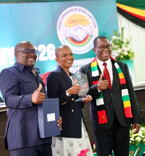 President Emmerson Mnangagwa honoured the Minister of Tourism and Hospitality Industry, Hon. Barbara Rwodzi, as the Overall Best Performing Cabinet Minister