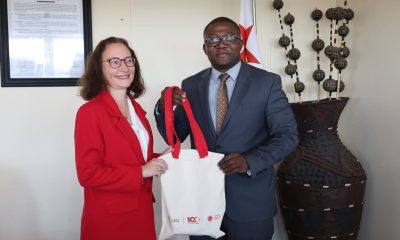 Nqobizitha Mangaliso Ndhlovu with Ambassador to Zimbabwe, Berna Kasnaklı Versteden