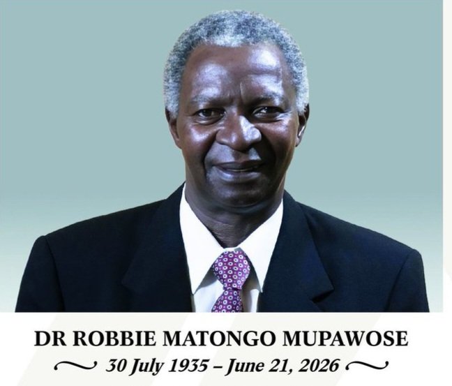 **Dr Robbie Mupawose** Former Lands and Agriculture Permanent Secretary Dr Robbie Mupawose, who died on Sunday at the age of 91 after a long illness. President Emmerson Mnangagwa described him as a fountain of knowledge and granted him a State-assisted funeral in recognition of his contribution to national development.