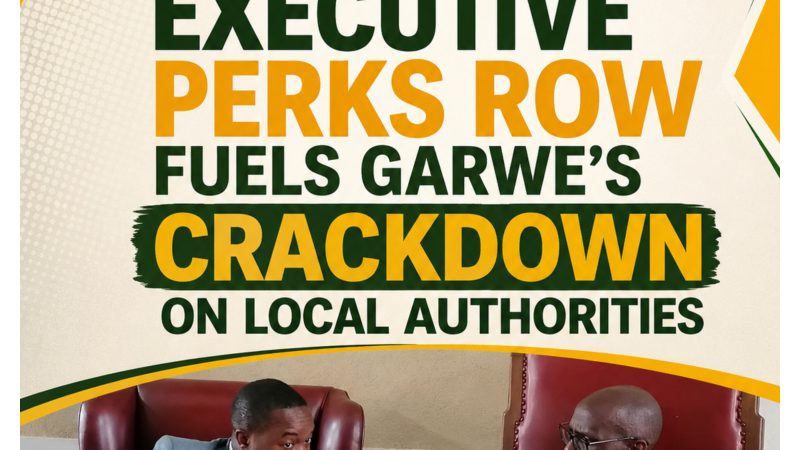 Harare Executive Perks Row Fuels Garwe’s Crackdown on Local Authorities