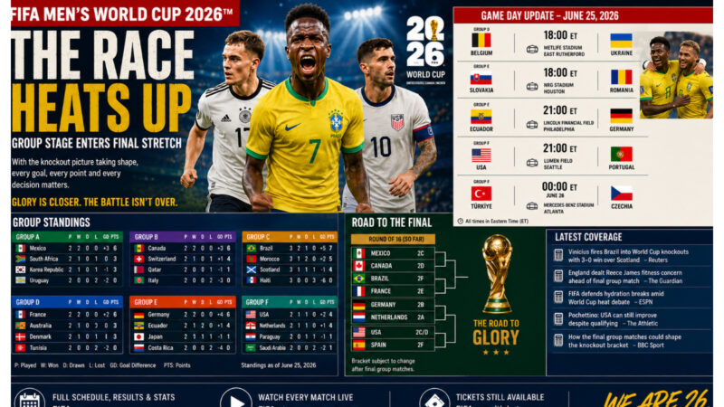 WORLD CUP 2026 ENTERS DECISIVE PHASE AS KNOCKOUT RACE INTENSIFIES