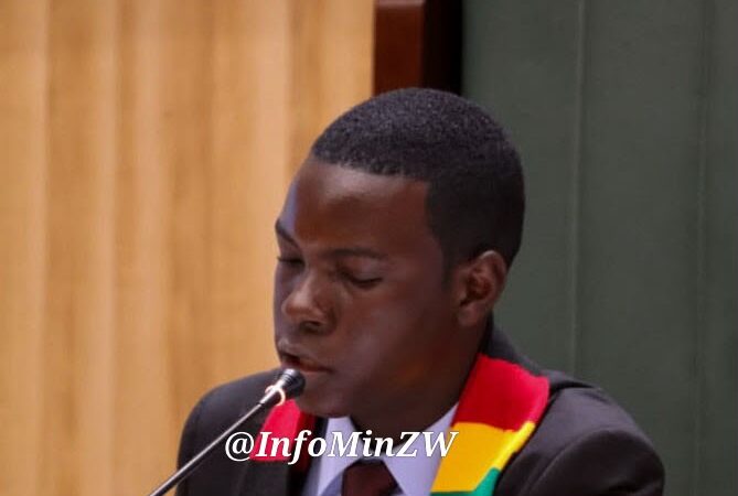 Junior President Calls for Clean Water, Better Schools and Action on Drug Abuse