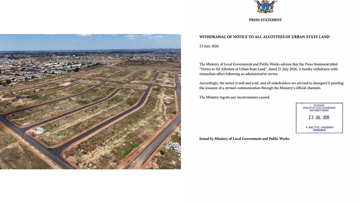 Urban State Land Notice Cancelled Days After Issuance