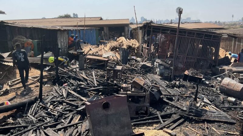 Mbare : Fire Breaks Out at Magaba Home Industry