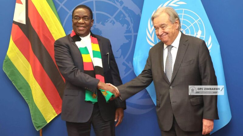 President Mnangagwa, Guterres Discuss Africa’s Global Voice