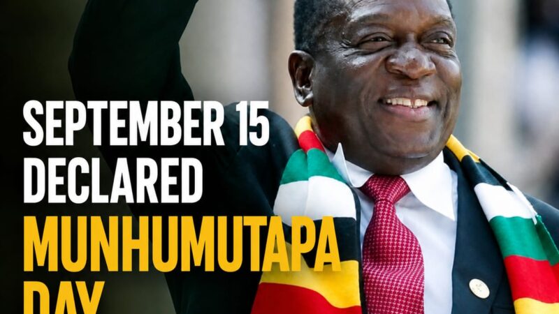 Just In: September 15 Declared Munhumutapa Day Public Holiday
