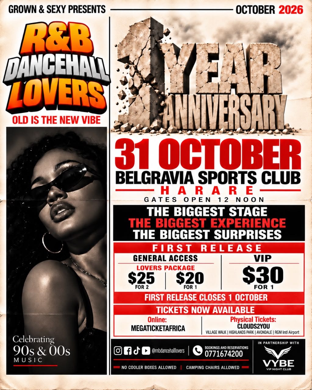 R&B Dancehall Lovers Celebrate First Anniversary in Harare