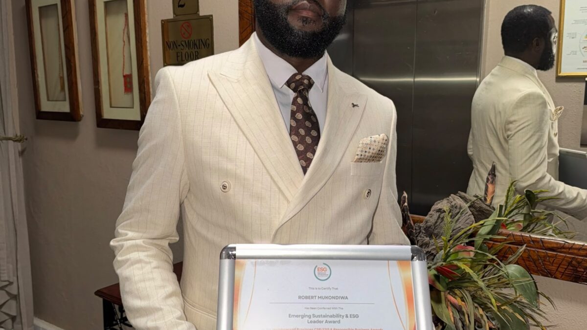 Robert Mukondiwa Honoured For ESG Leadership In Mining
